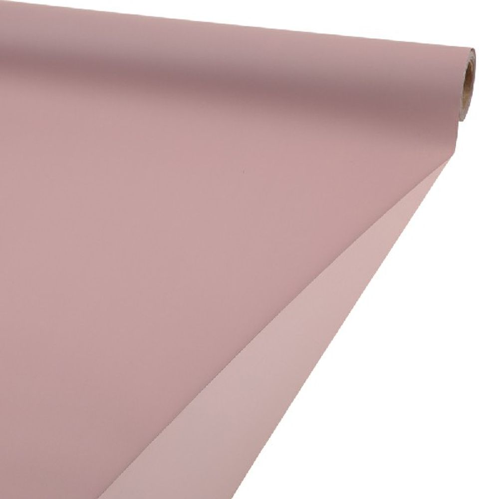 Пленка матовая 2-х сторонняя 57смx10м 63mic (Пудровый-розовый)
