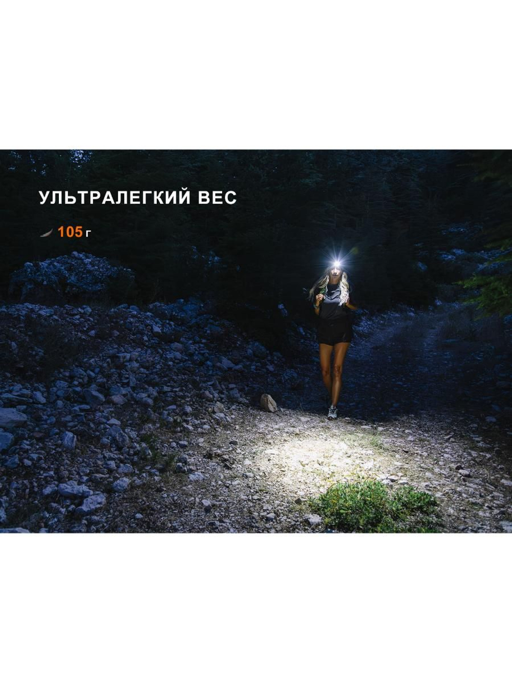 Фонарь Fenix налобный HM55R небула 1200 люмен