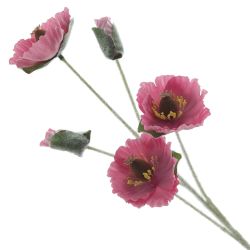 GAEM Цветок искусственный "Мак" (Real Touch), L15 W13 H70 см