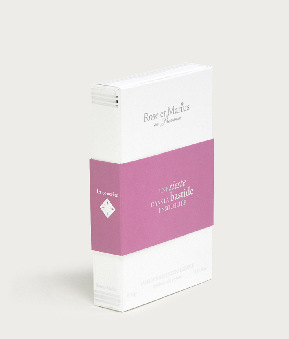 Духи сухие в металлическом корпусе с декором 10мл Rose & Marius Une sieste dans la Bastide Ensoleilee