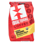 Equal Exchange, органический кофе, смесь для завтрака, цельные зерна, средняя и французская обжарка, 340 г (12 унций)