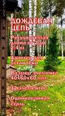 Дождевая цепь «Колокольчики и ромашки. V2.0», коричневый RAL8017