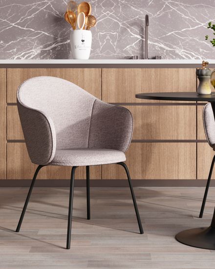 Стул обеденный Бонни светло-серый