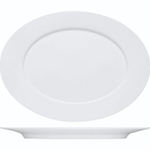 Блюдо «Пьюрити» овальное;эко-кост. фарф.;,L=33см;белый (Цвет: белый)