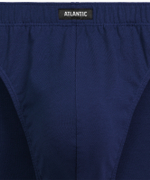 Мужские трусы слипы спорт Atlantic, набор 3 шт., хлопок, черные + темно-голубые + черные, 3MP-204