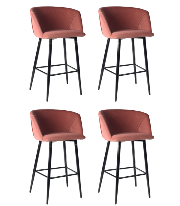 СТУЛ ALMERIA ПОЛУБАРНЫЙ РОЗОВЫЙ