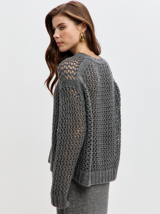 Кашемировый свитер с люрексом