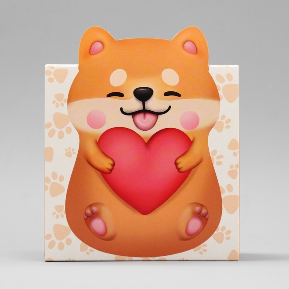 Коробка складная «Забавный корги», 15 х 15 х 8 см