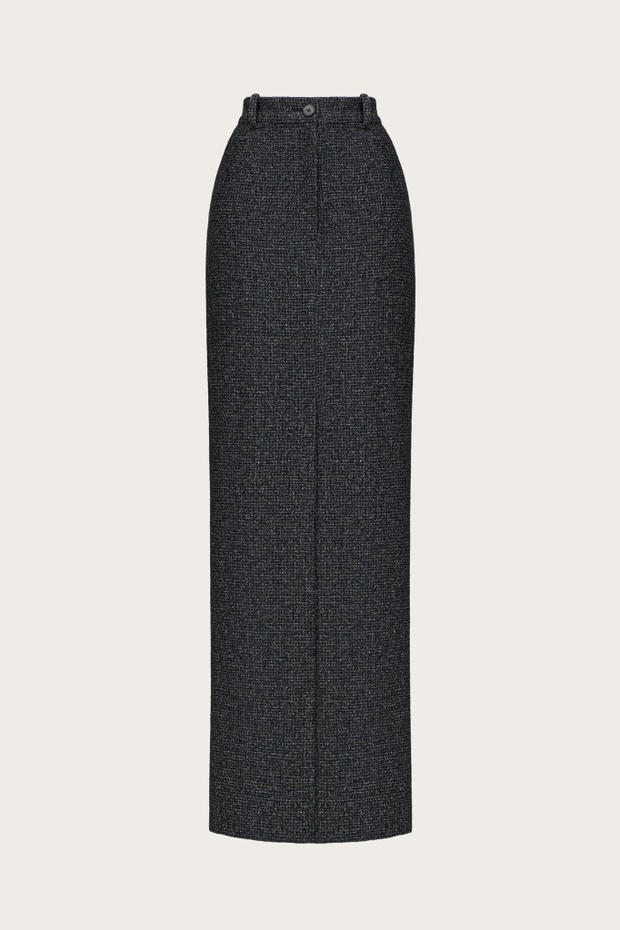 ЮБКА ИЗ СЕРОЙ ШЕРСТИ