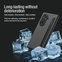 Чехол покрытый мягким жидким силиконом от Nillkin для Samsung Galaxy Fold 7, серия Flex Pure Fold Case (в комплекте перо S Pen)