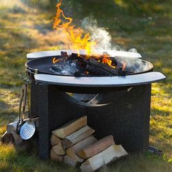 Столешница для чаши сталь 100 см