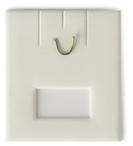 Вкладыш 03/наклонный/для серег/подвески/2 прорези/крючок/окошко для бирки/прорезь для