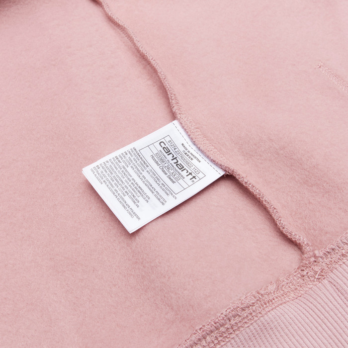 Толстовка мужская Carhartt WIP Hooded Chase Sweatshirt артикул:I033661_glassy_pink - купить в магазине Дайс
