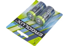 Батарейка Ergolux 1.5В, LR14, Alkaline, BL-2 11751