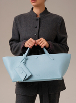 Кожаная сумка Dari DBR 31136 светло-голубой