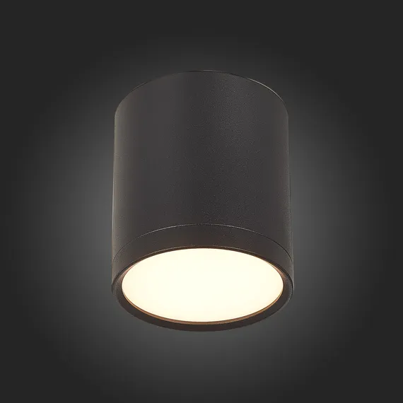 ST113.432.05 Светильник потолочный Черный LED 1*5W 3000K 390Lm Ra>90 120° IP20 D68xH75 170-240V Накладные светильники