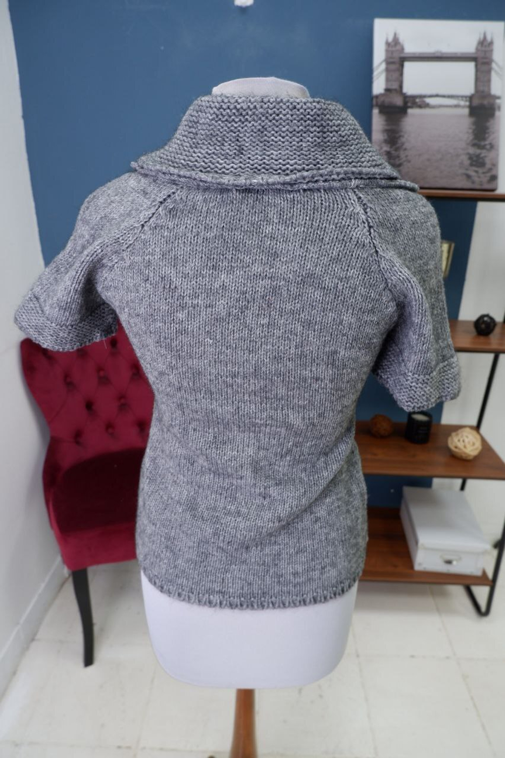 Кардиган с коротким рукавом 44 размер