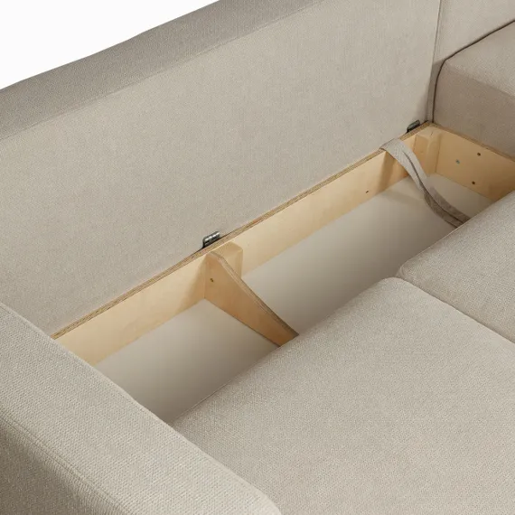 Диван раскладной Colston правосторонний 288 см, светло-серый