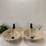 Раковина из оникса ПАРА! Bowl Grey TinLip BO-63020 45*45*17 42