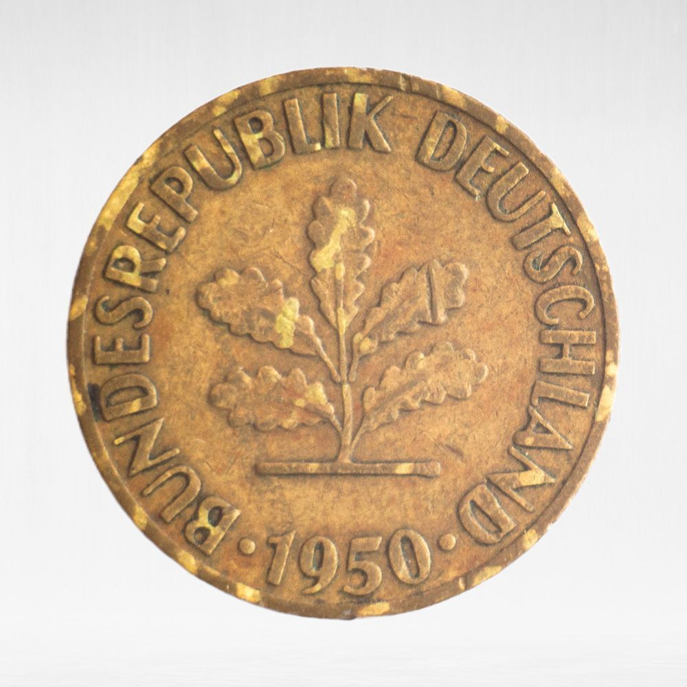 Germany, 5 Pfennigs, 1950, (Munich Mint - "D"), F