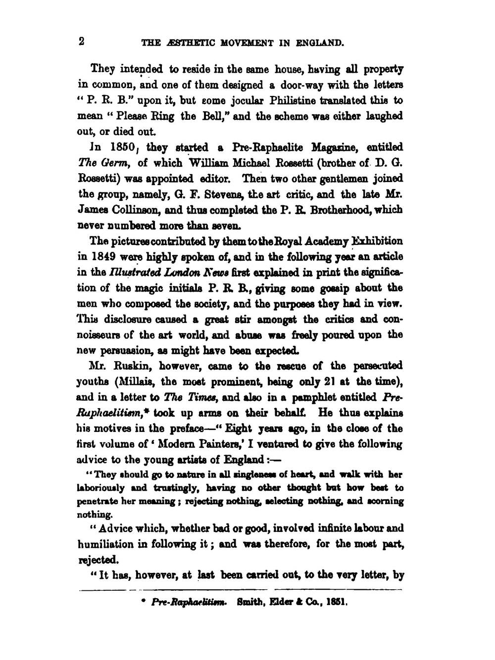 The Æsthetic Movement in England | Hamilton Walter