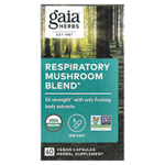 Gaia Herbs, Смесь респираторных грибов, 40 веганских капсул