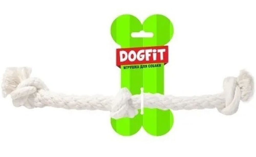 Грейфер DOGFIT из х/б каната прямой 4 узла 36 см D 14 мм