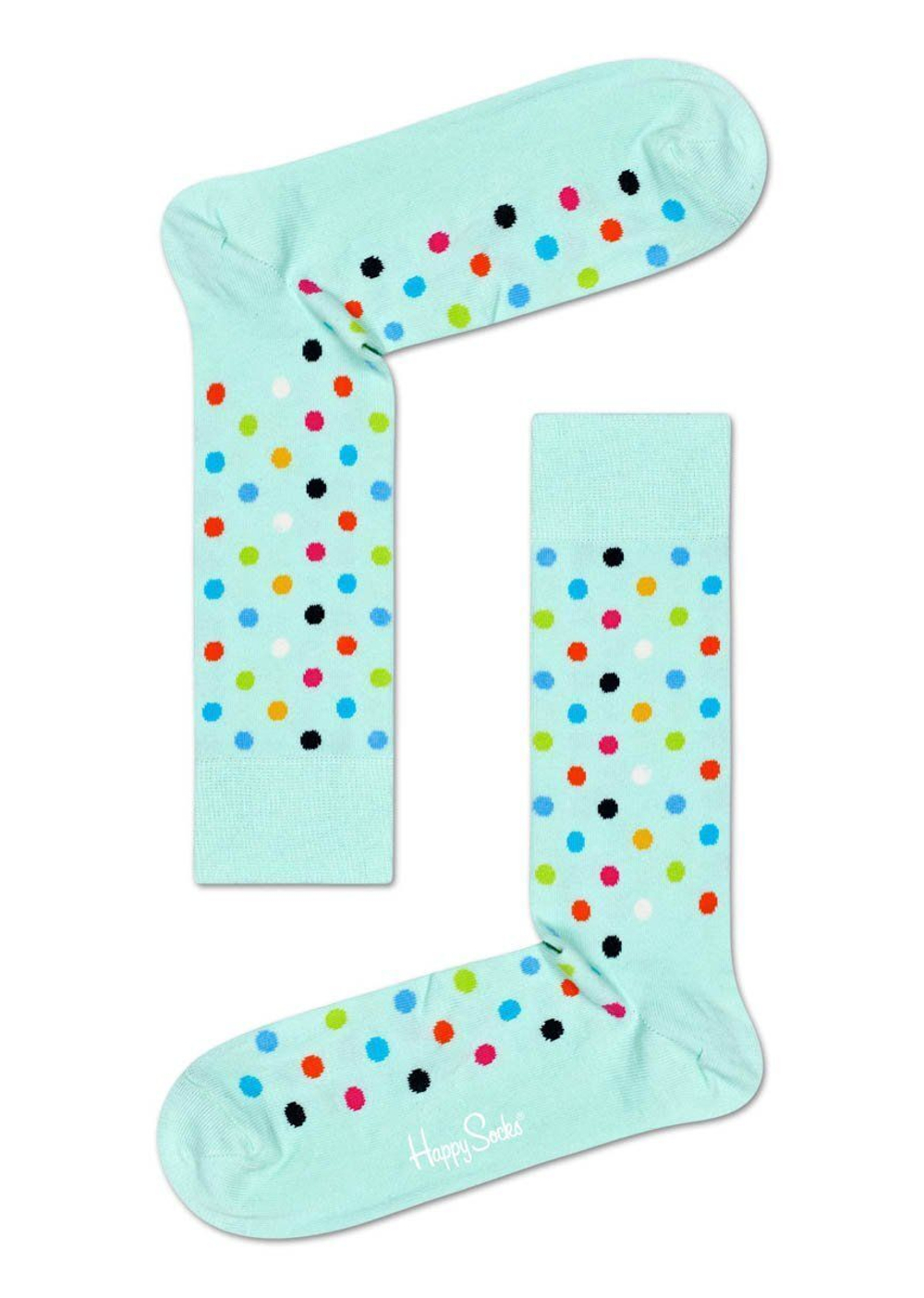 Носки унисекс Dot Sock в мелкий цветной горох (Размер: 29) (Цвет: темно-синий)