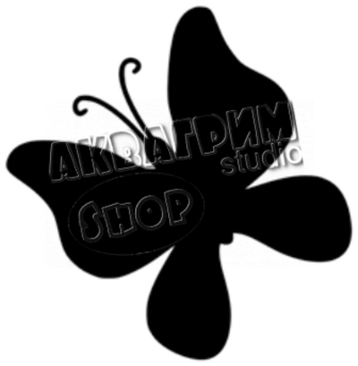 Трафарет для блеск тату "Бабочка №5