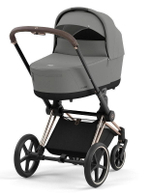 Коляска Cybex Priam IV Rosegold complete Cloud T Leaf Green Plus Base T 3 в 1 Mirage Grey