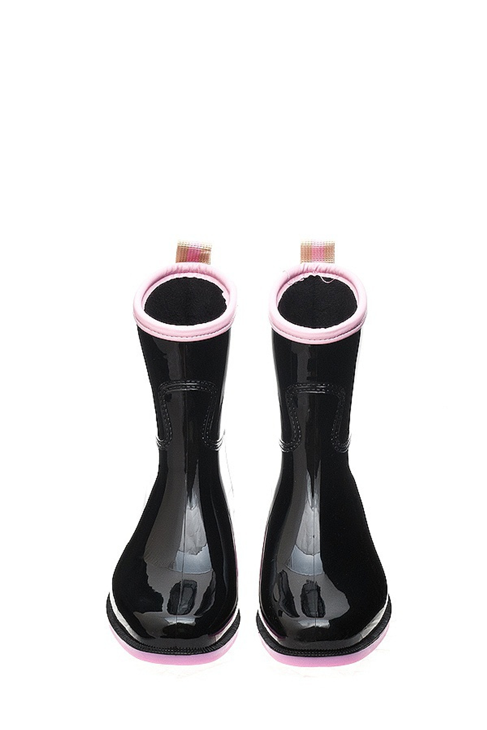 Сапоги BoomBoots Black&Pink Flat (с утеплителем)
