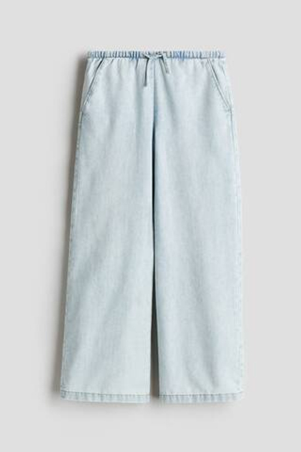 H&M Джинсы Wide Leg, голубой