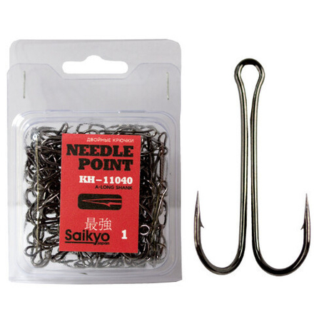 Крючки Saikyo двойн.Long Shank KH-11040  BN №3/0 (100шт)