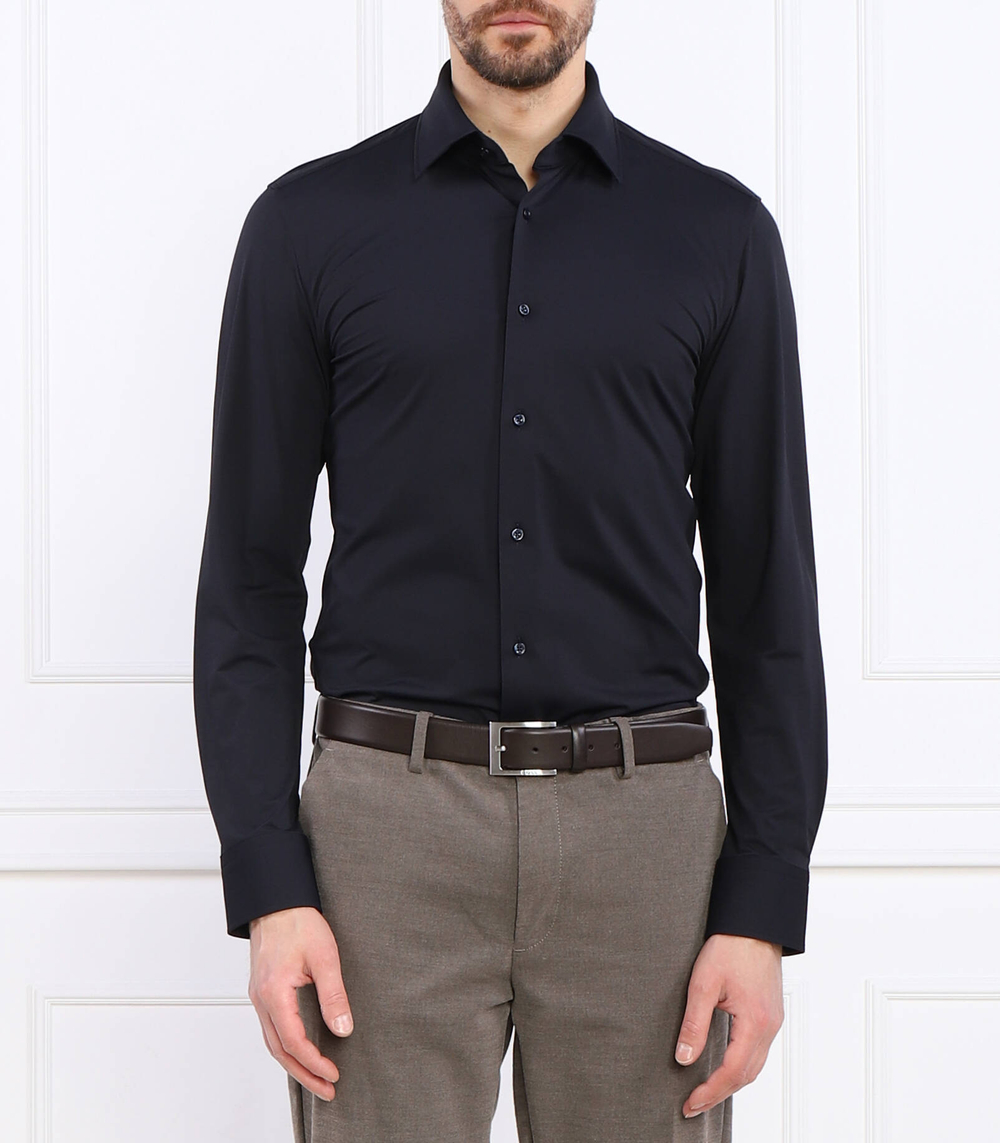 Рубашка P-HANK-kent-C1-222 BOSS BLACK - темно-синий(50490393)