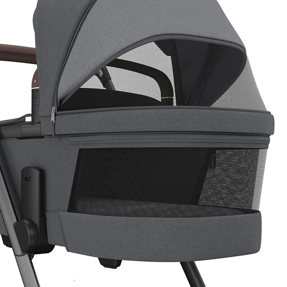 Детская коляска Maxi-Cosi Fame 3 в 1 с автокреслом Coral 360 Essential grey Twillic Graphite/графит