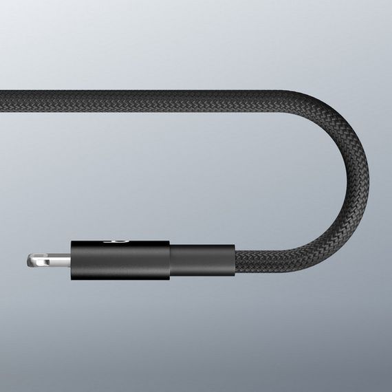 Кабель Beats USB-C - Lightning Woven Short Cable 20 cm (MEQM4) Bolt Black
