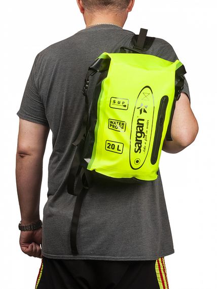 Гермо-рюкзак Sargan ПРО SUP с внешним карманом 20 л желтый