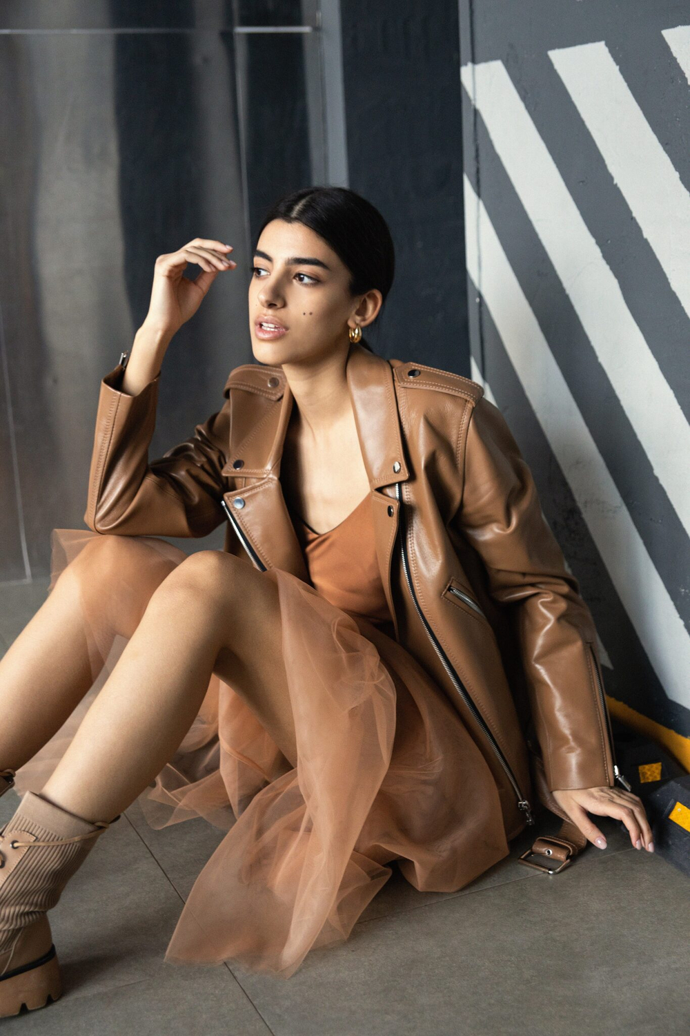 Косуха карамель medium мягкая кожа