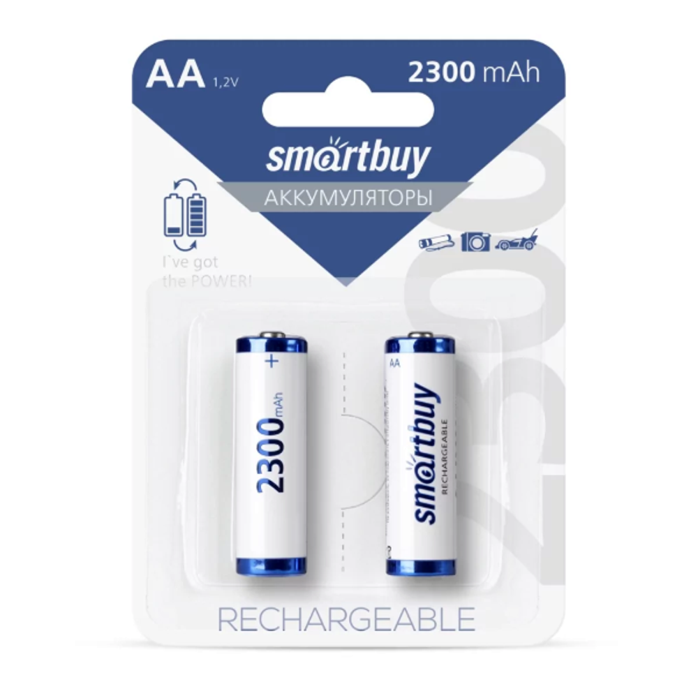 Аккумуляторы 2 шт. Smartbuy AA 2300МН-BL2