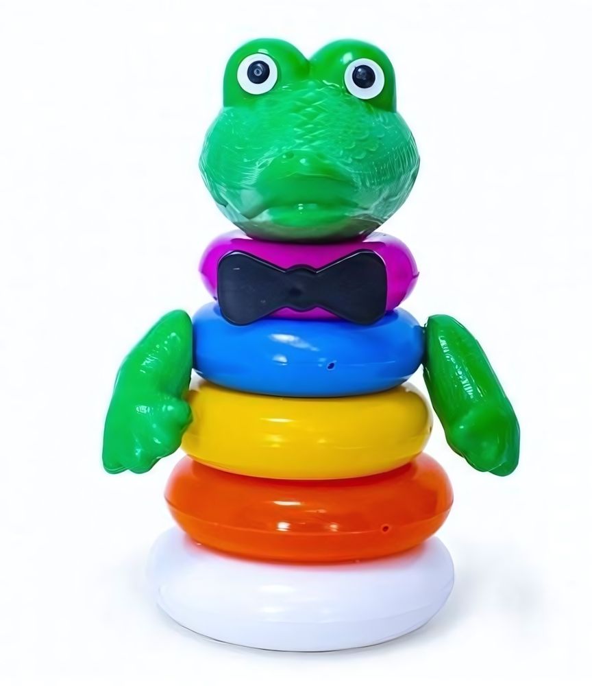 Пирамидка "Крокодил" 5 колец (Пластмастер)