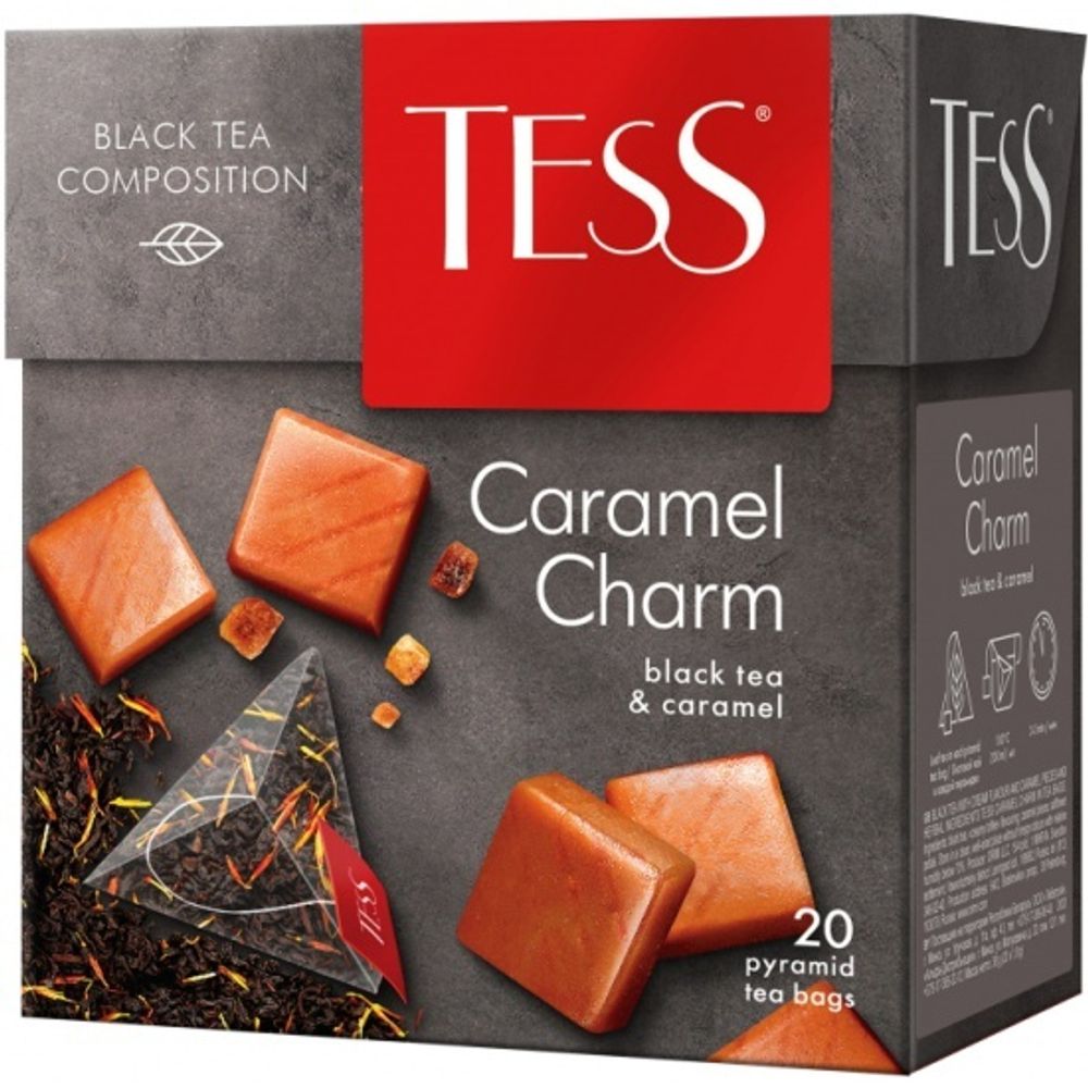 Чай чёрный Tess, Caramel Charm, 20 пак
