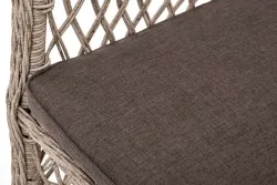 "Эспрессо-80 L" обеденная группа плетеная, цвет бежевый