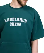Купить Толстовка Hardlunch Crew с коротким рукавом темно-зеленая Толстовка Hardlunch Crew с коротким рукавом темно-зеленая