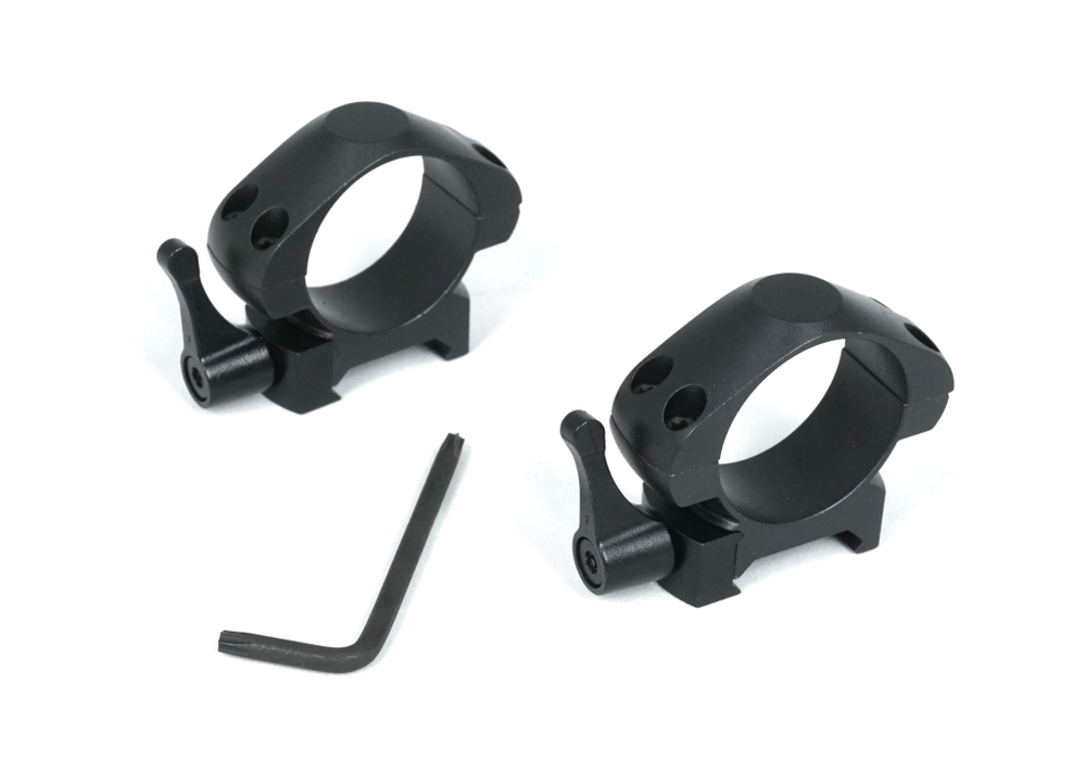 Кольца Arkon 30 мм быстросъемные на weaver, стальные, низкие