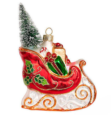 Сани рожд. с елочкой GLT1069