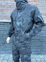 Костюм горка 6 флис осень-зима / чёрный питон