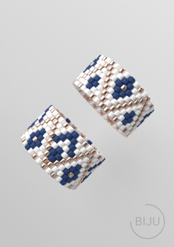 Схема кольца из бисера, узор PEYOTE, мозаичное плетение, четный счет, узор пейот из Miyuki Delica 11/0, файл PDF, RING_427