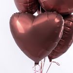 F Шар Сердце 18'' / 46 см, Ройбуш сатин (БГ-15)