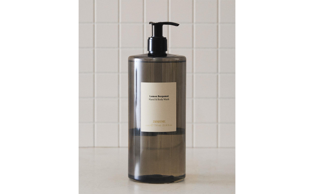 Zara Home Жидкое мыло Lemon Bergamot 750 мл для рук и тела, парфюмированное, аромат свежий цитрусовый