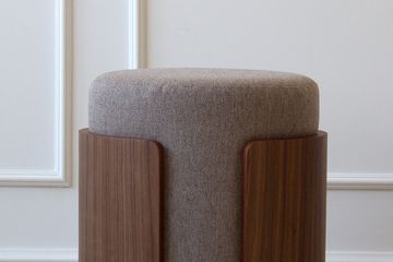 Пуф Lagom (капучино твид, орех)